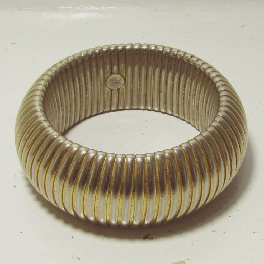 Thick Chucky Golden Designer Bangle for Cocktail Party